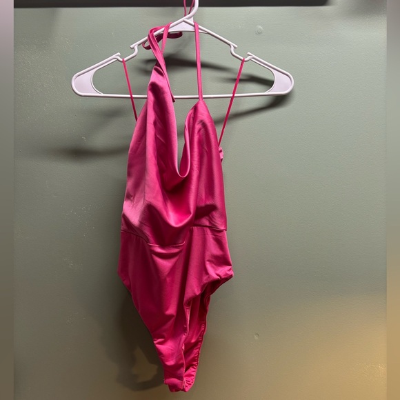Showpo. Tops - Showpo Vibrant Pink Bodysuit